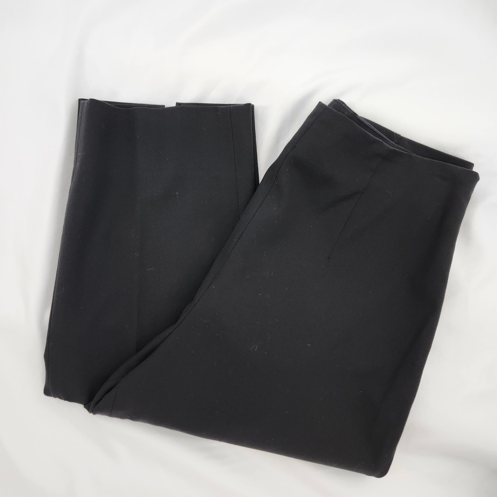 Piazza Sempione Womens Black Slim Straight Pant IT 40 (US 4) Italy Chic Tailored